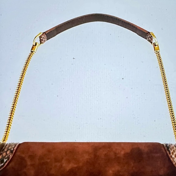 LOUIS VUITTON Python Suede Monogram Empire Levant Marron XBody LIMITED EDITION - Picture 3 of 11